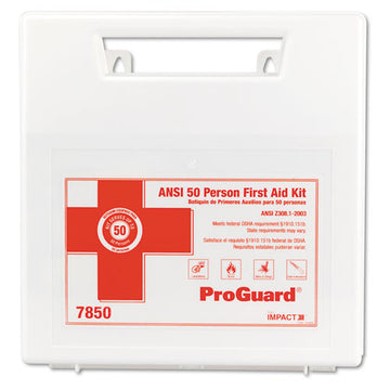 Impact® First Aid Kit For 50 People, 194 Pieces, Plastic Case freeshipping - TVN Wholesale